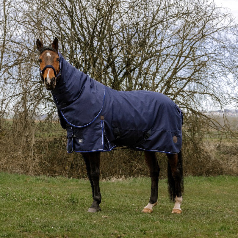 Equithème - Couverture Classic 3 Layers 200g marine | - Ohlala
