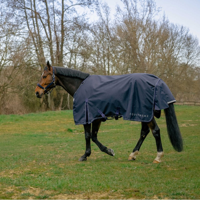 Equithème - Couverture d'extérieur Anatomic Aisance 1200D 50g marine | - Ohlala