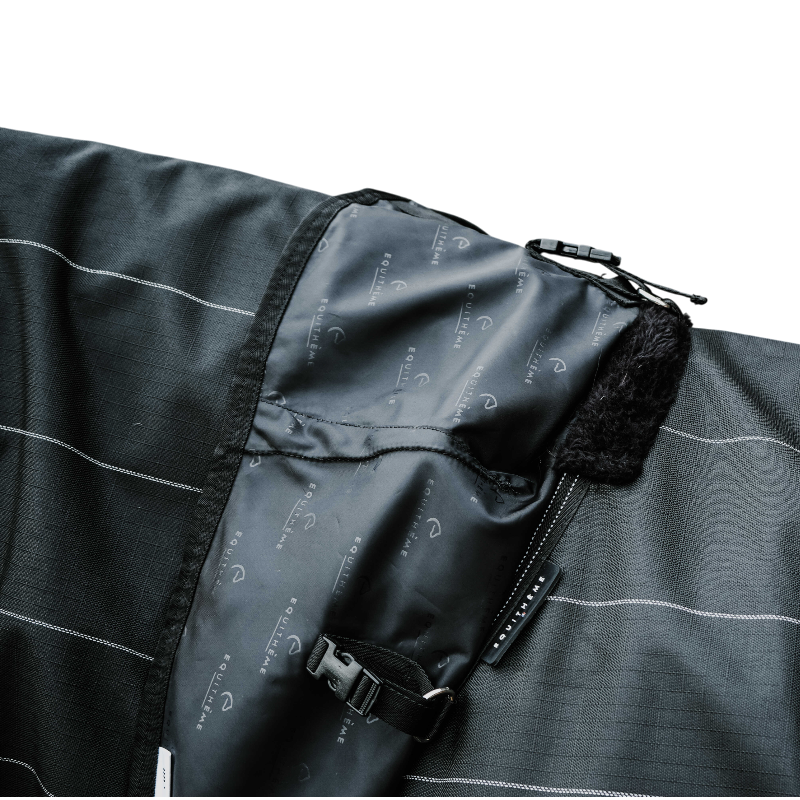 Equithème - Couvre cou Tyrex Lumin 600D noir 0g | - Ohlala