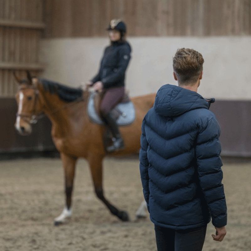 Equithème - Doudoune homme Michael marine | - Ohlala