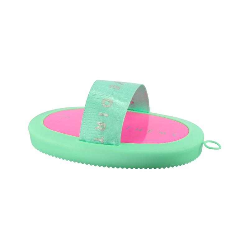 Equithème - Étrille Je t'aime rose fluo | - Ohlala