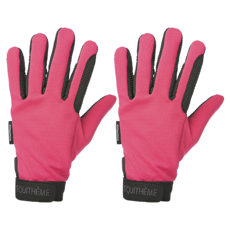 Equithème - Fuchsia Knit Gloves