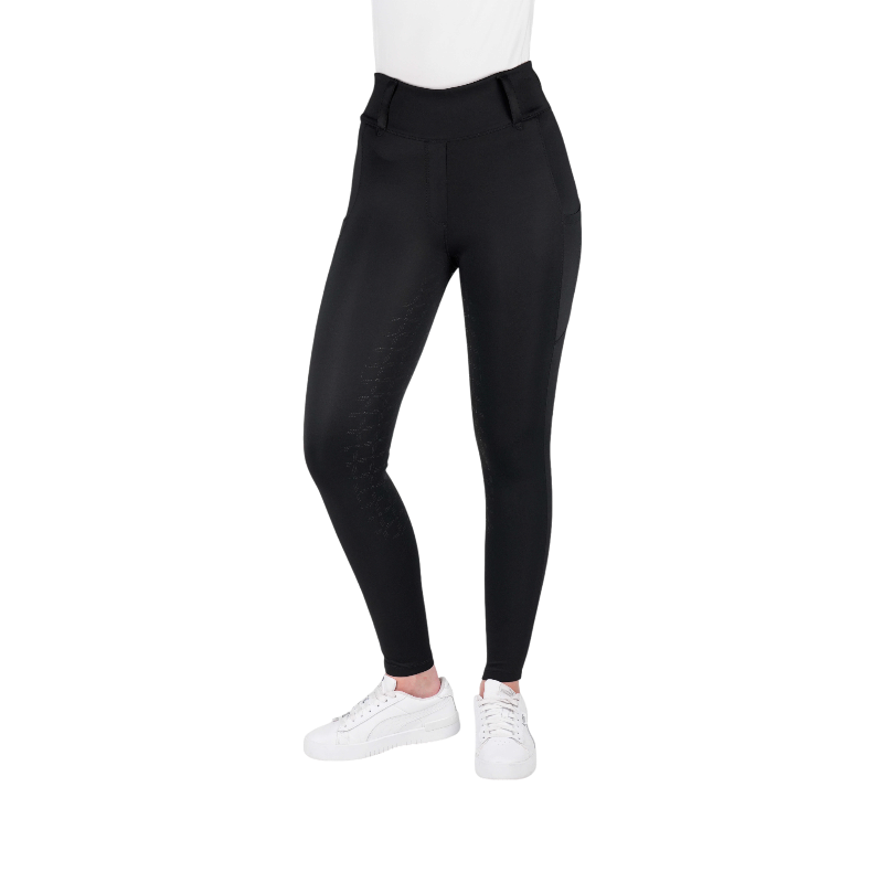 Equithème - Legging d'équitation femme Alizé noir | - Ohlala