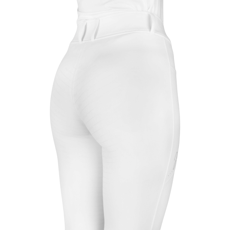 Equithème - Pantalon d'équitation enfant Elsa Je t'aime blanc | - Ohlala