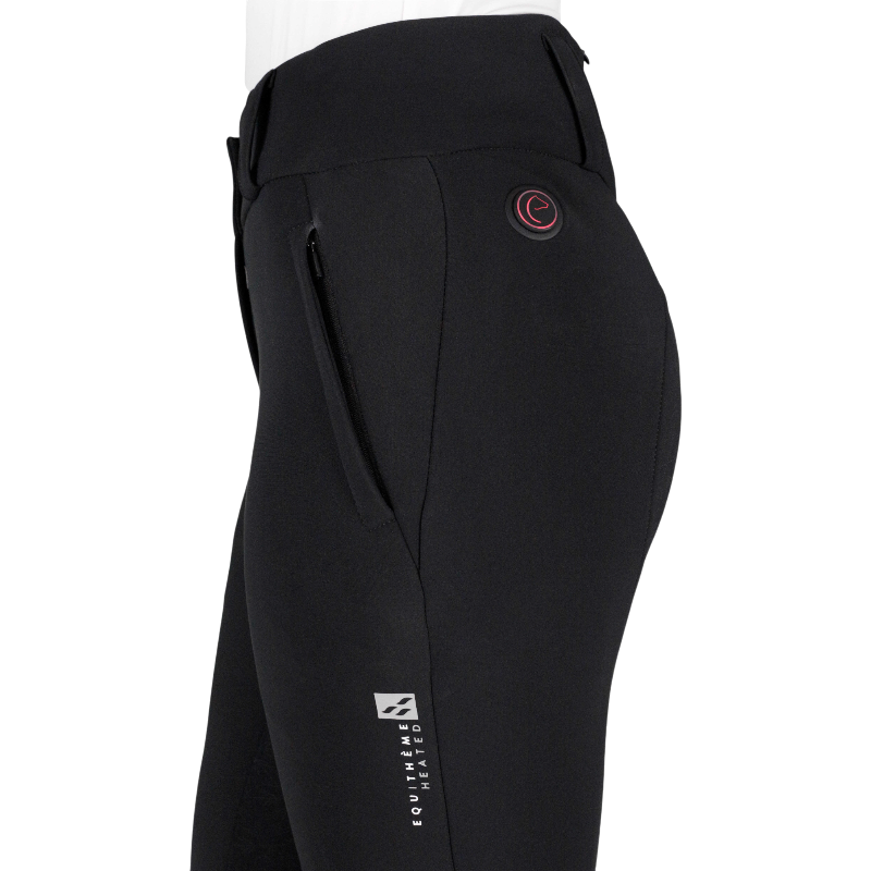 Equithème - Pantalon d'équitation chauffant femme Heated Sierra noir | - Ohlala