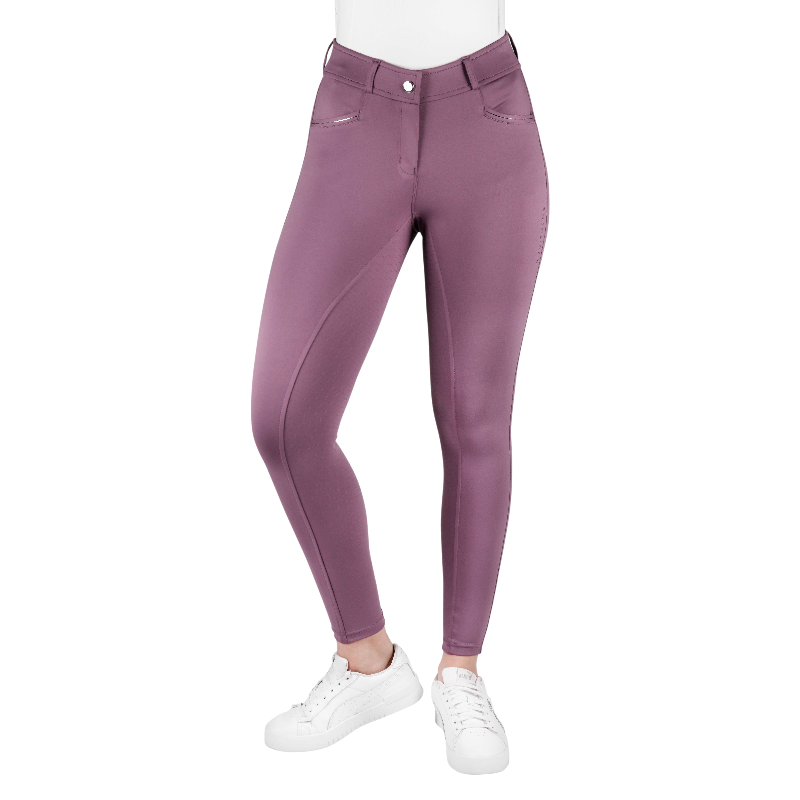 Equithème - Pantalon d'équitation femme Carly lilas