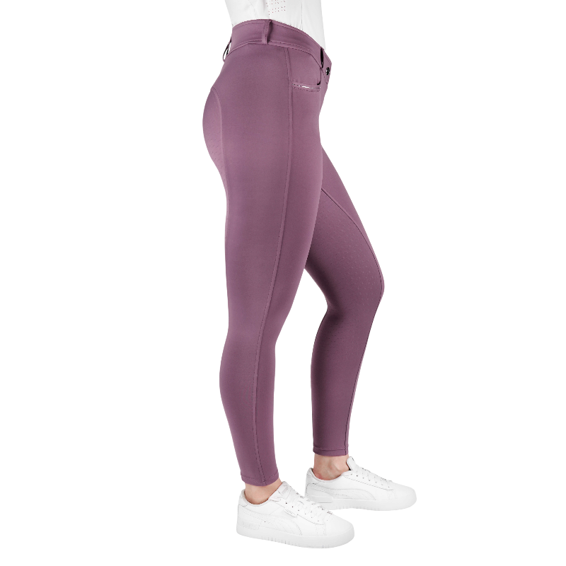 Equithème - Pantalon d'équitation femme Carly lilas
