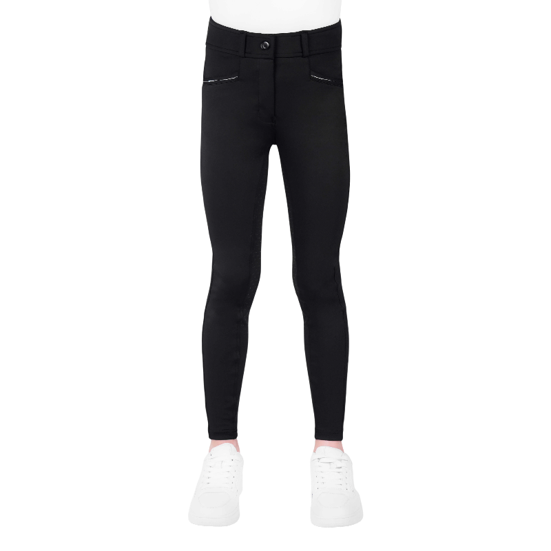 Equithème - Pantalon d'équitation junior Carly noir | - Ohlala