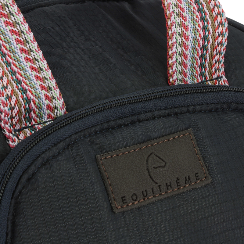 Equithème - Sac à bombe Aztec marine | - Ohlala