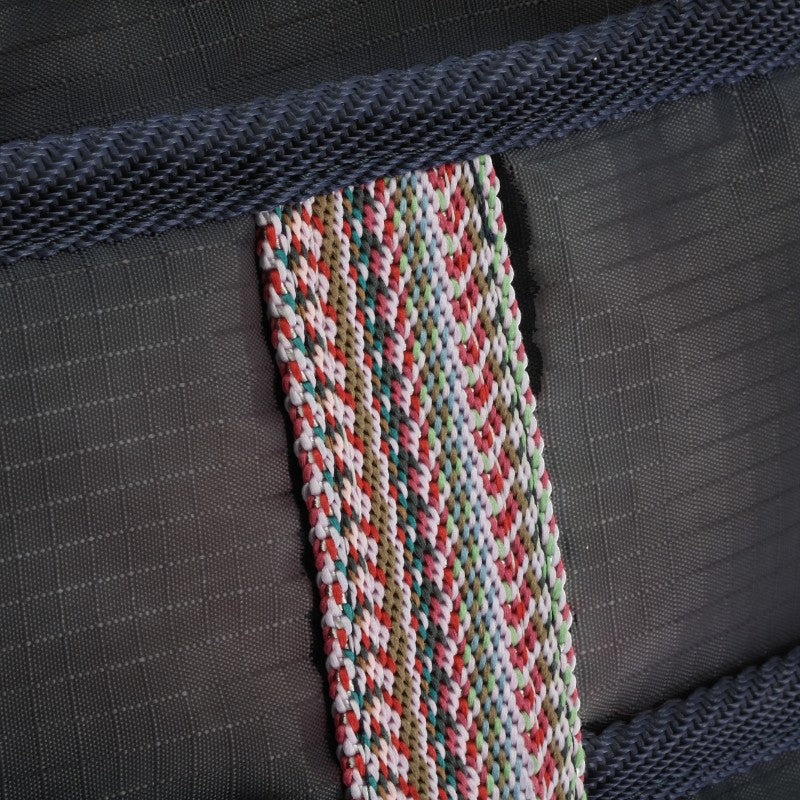 Equithème - Sac cabas avec poches Aztec marine | - Ohlala