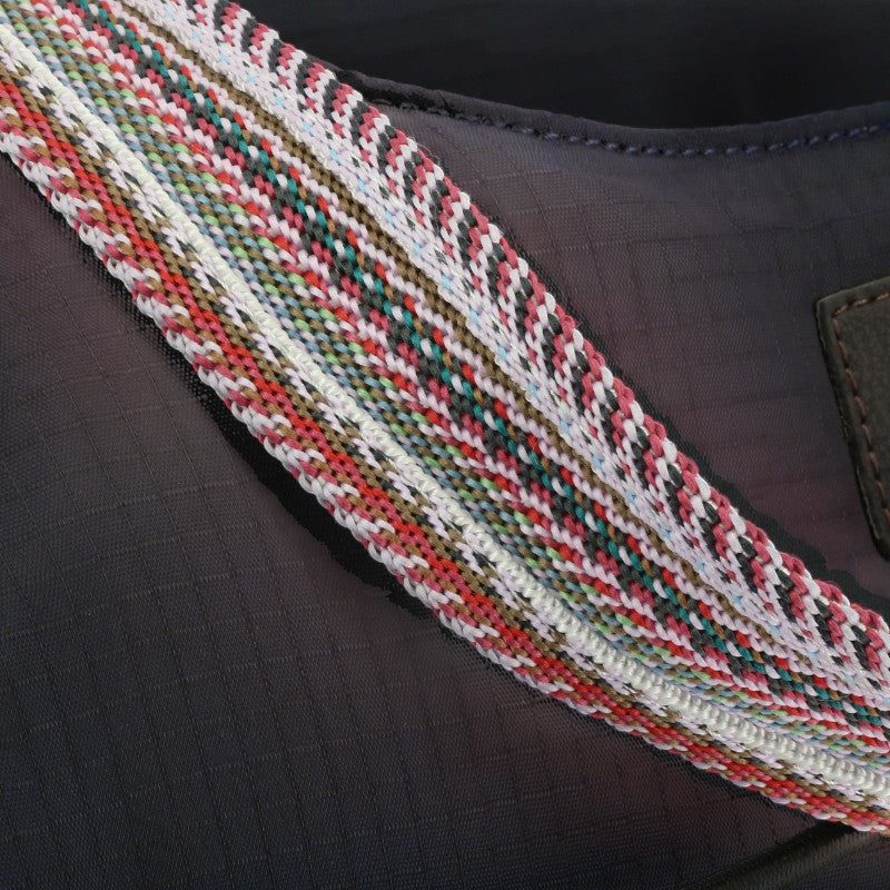 Equithème - Sac cabas zip + élastique Aztec marine | - Ohlala