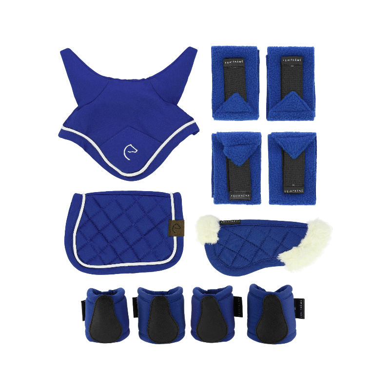 Equithème - Set accessoires pour mini poney bleu roi (x5) | - Ohlala