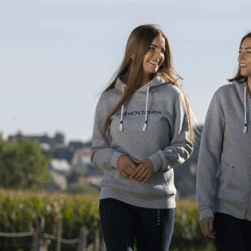 Equithème - Sweat à capuche femme Britney gris | - Ohlala