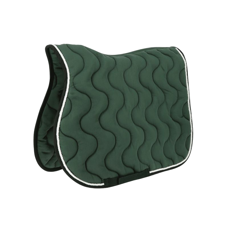 Equithème - Tapis de selle Polyfun vert foncé | - Ohlala