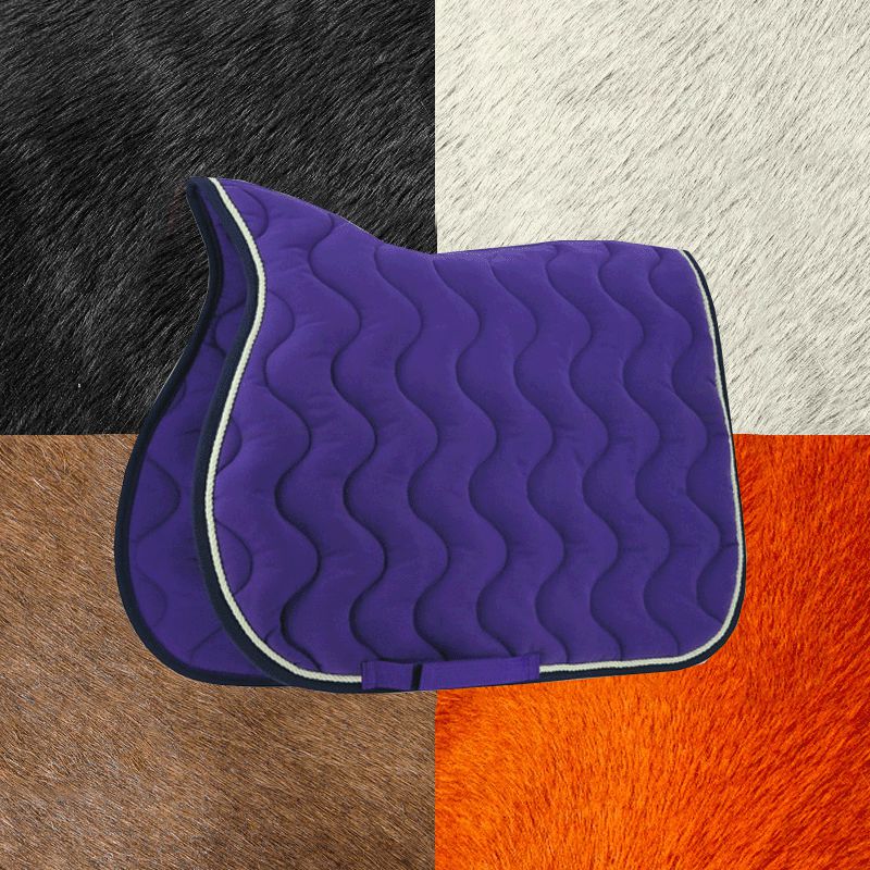 Equithème - Tapis de selle polyfun violet | - Ohlala