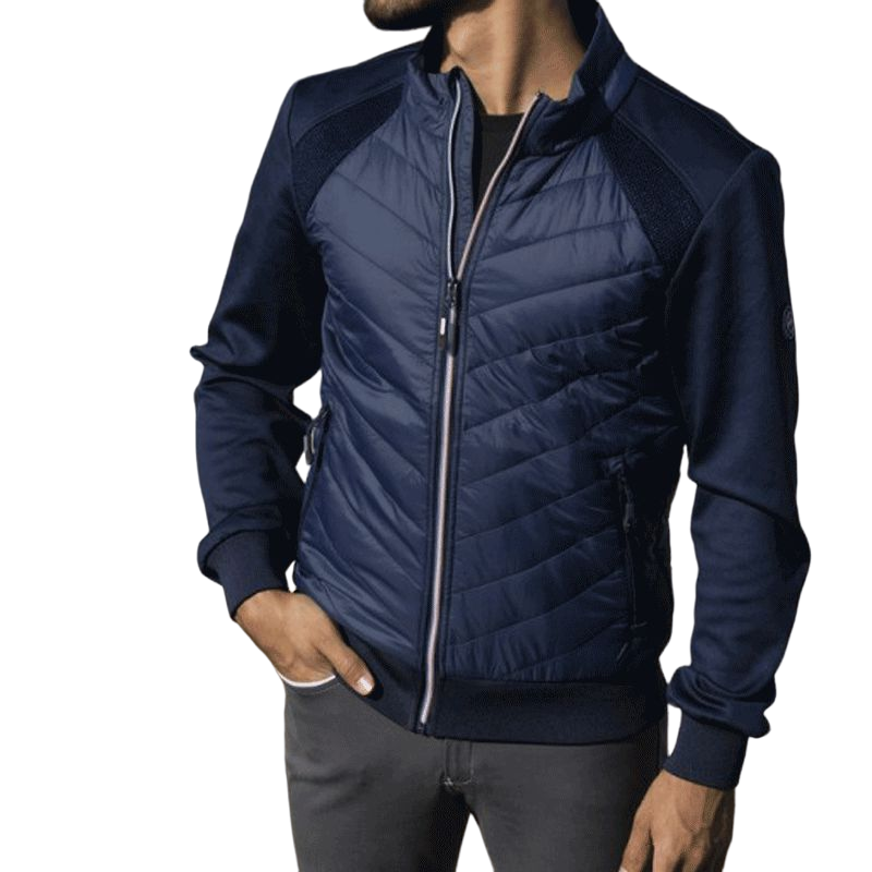 Equithème - Veste hybride homme Marc marine | - Ohlala