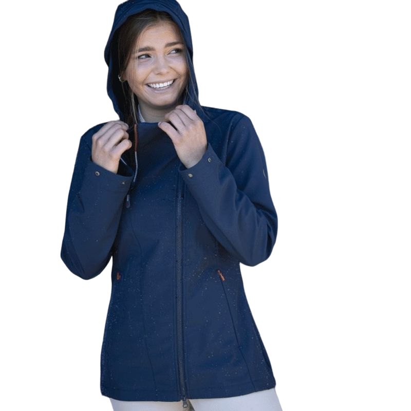 Equithème - Veste softshell femme Lila marine | - Ohlala