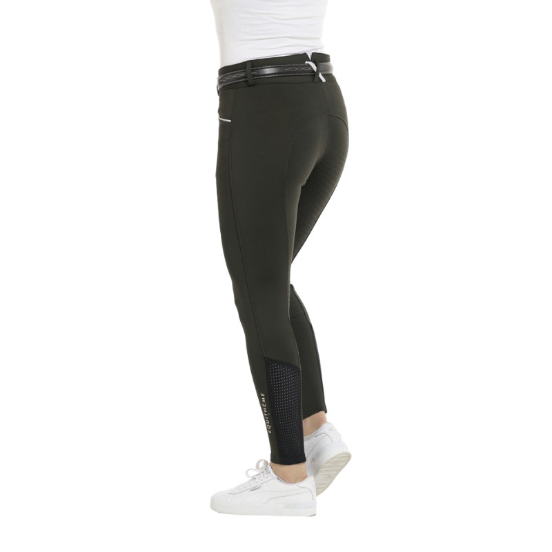 Equithème - Pantalon d'équitation femme Claudine vert forêt