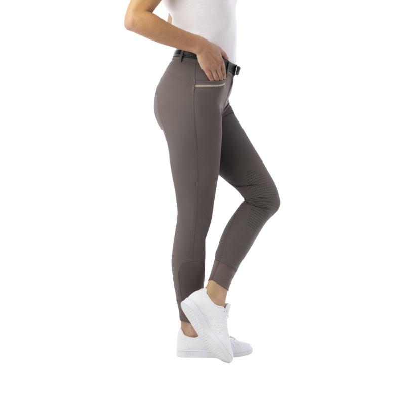 Equithème - Pantalon d'équitation femme Gizel taupe | - Ohlala