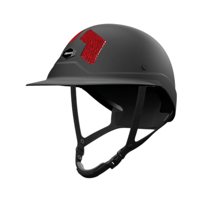 Flex On - Casque d'équitation Armet Dark grilles rouge visière Mixte | - Ohlala