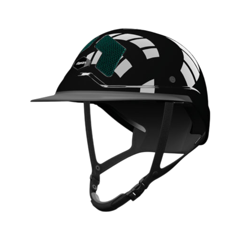 Flex On - Casque d'équitation Armet Star grilles vert anglais visière Mixte | - Ohlala