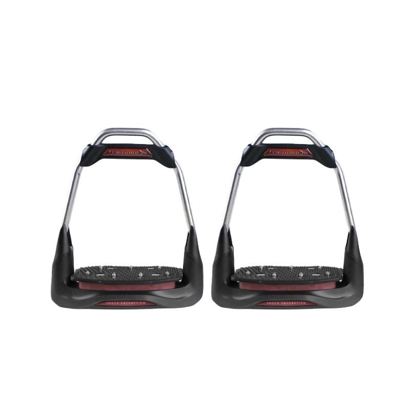 Freejump - Étriers Air's choco plancher incliné / oeil droit / noir / noir | - Ohlala