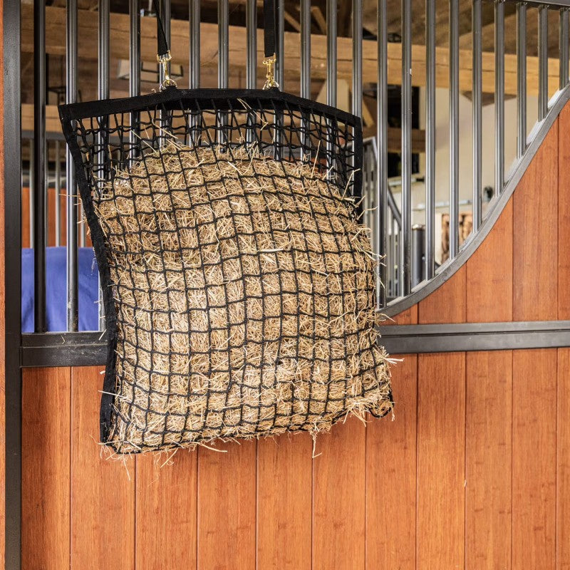 Grooming Deluxe - Vierkante hooi-vuller net zwart 3cm 
