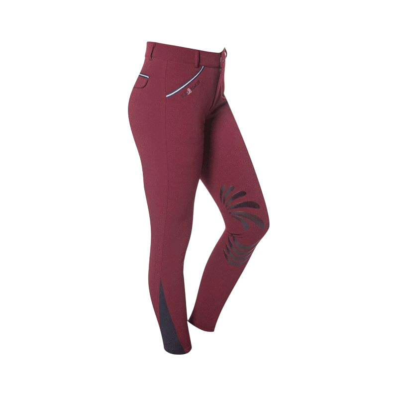 Flags & Cup - Pantalon d'équitation femme Cayenne bordeaux