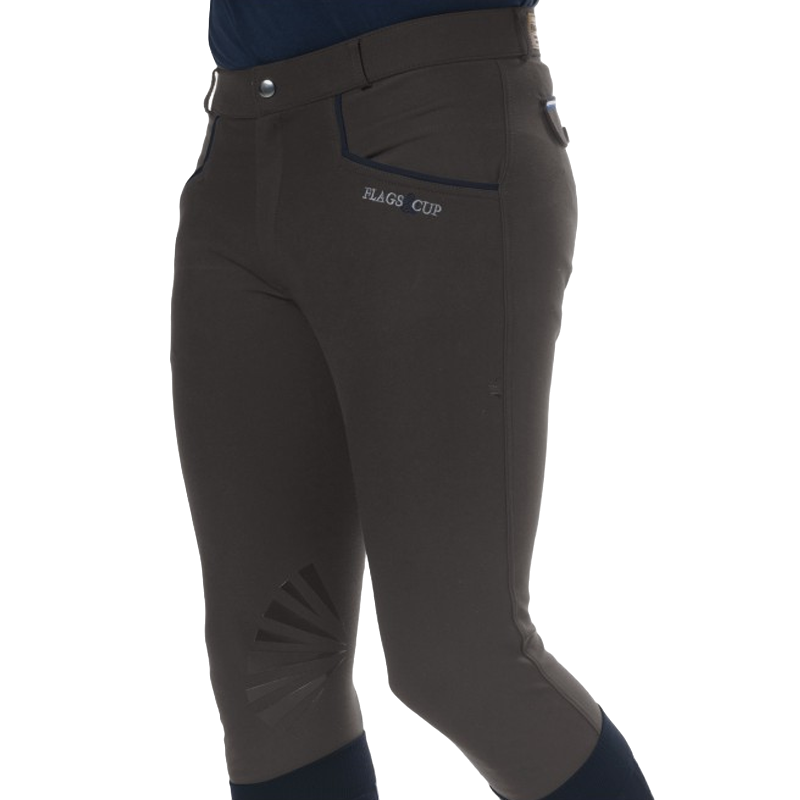 Flags & Cup - Pantalon d'équitation homme Vadso gris anthracite