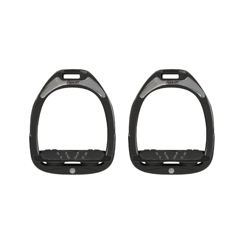 Flex On - Étriers GC Incliné Ultra Grip Noir / Noir / Noir + Stickers Argent | - Ohlala