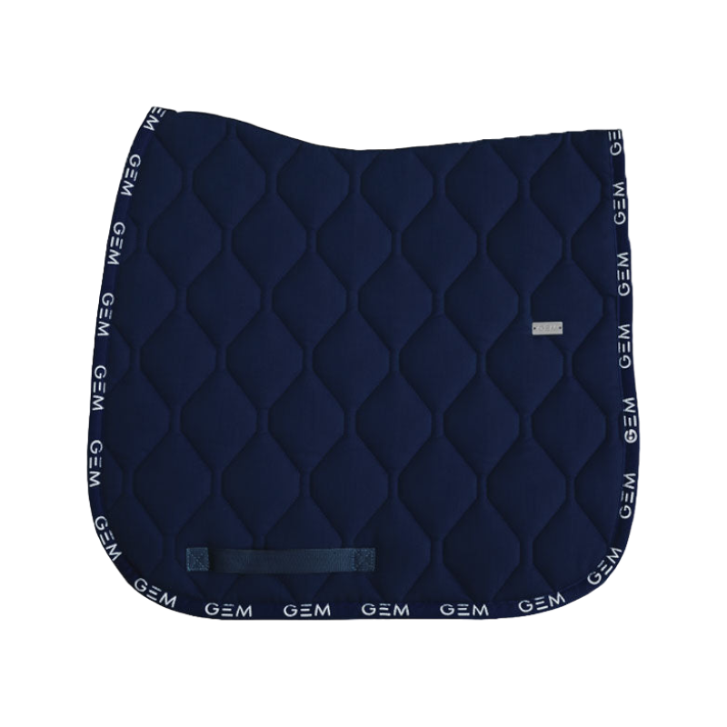 GEM - Love navy blue dressage mat