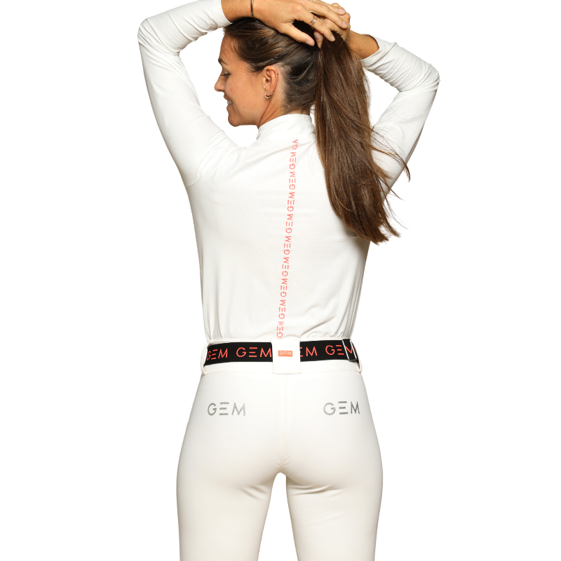GEM - Pantalon d'équitation femme Cooper blanc | - Ohlala
