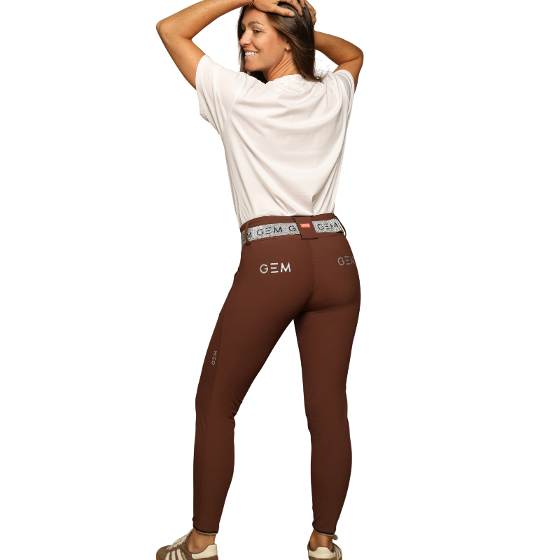 GEM - Pantalon d'équitation femme Cooper chocolat | - Ohlala