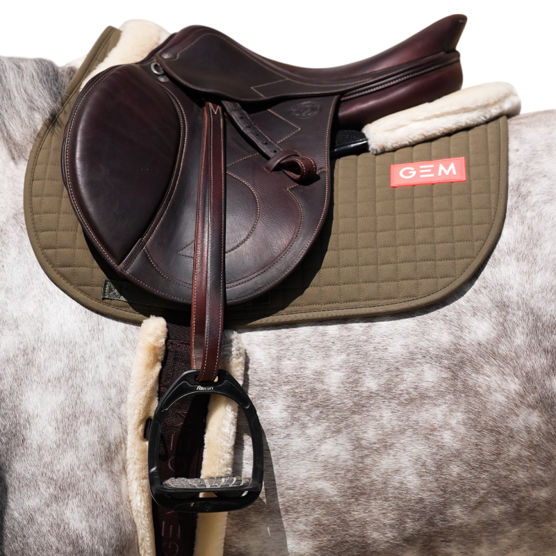 GEM - Tapis de selle Leo kaki | - Ohlala