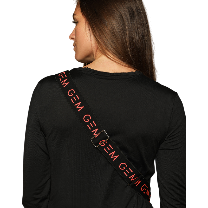 GEM - Sac banane Luna noir/ corail | - Ohlala