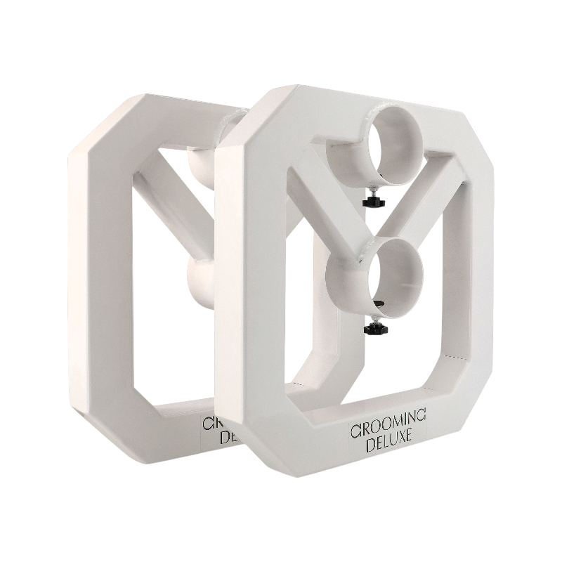 Grooming Deluxe - Cavaletti carré aluminium blanc (x2) | - Ohlala