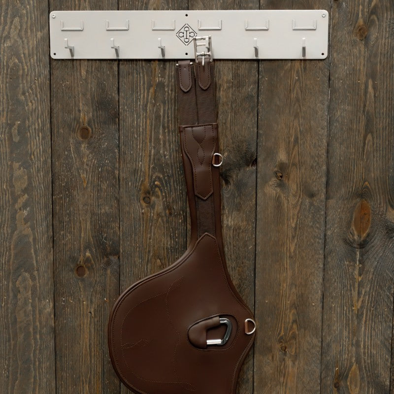 Grooming Deluxe - Porte-bridon 6 crochets et porte-nom argent | - Ohlala