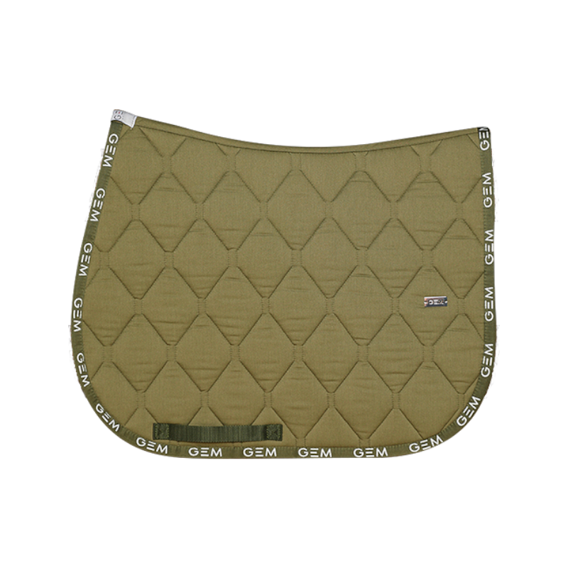 GEM - Tapis de selle Love kaki | - Ohlala