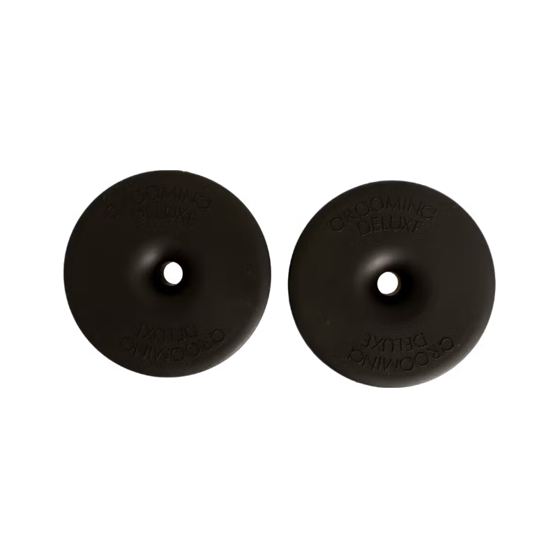 Grooming Deluxe - Rondelles de mors en silicone petit trou noir (x2) | - Ohlala