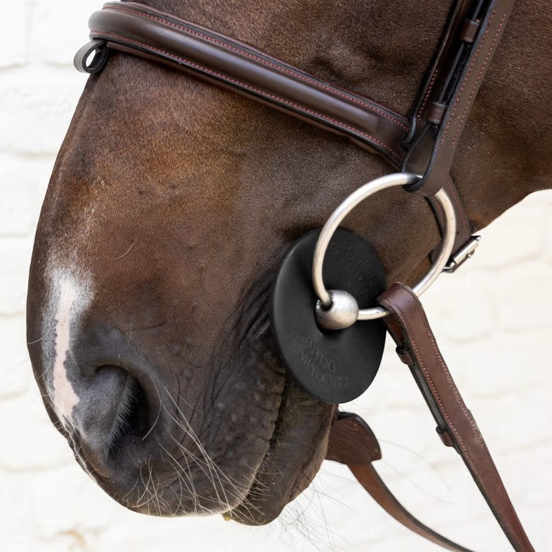 Grooming Deluxe - Rondelles de mors en silicone petit trou noir (x2) | - Ohlala