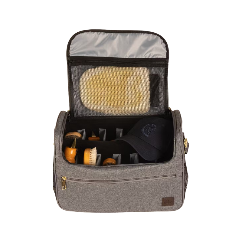 Grooming Deluxe - Set Grooming bag gray grooming + brushes