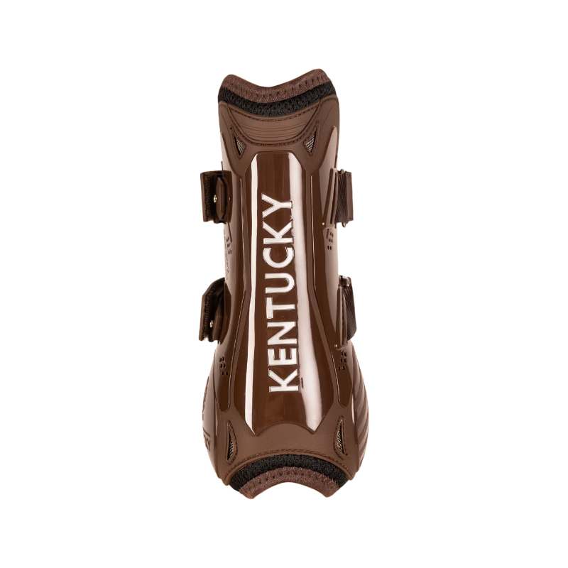 Kentucky Horsewear - Guêtres à velcro Bambou marron