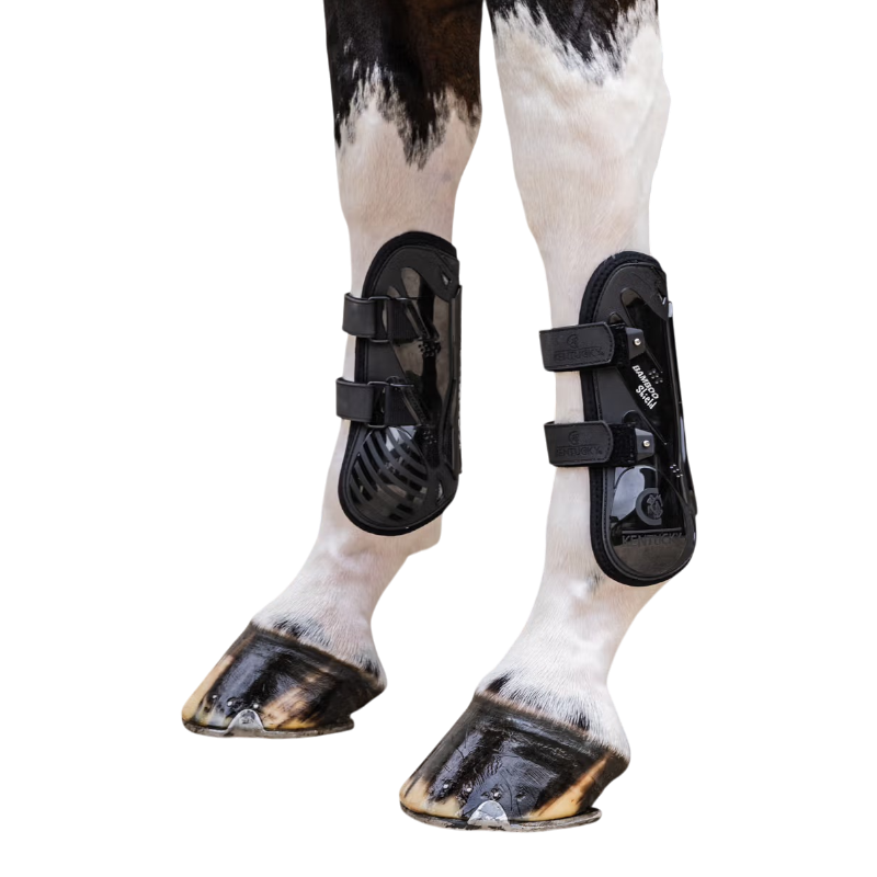 Kentucky Horsewear - Guêtres à velcro Bambou noir | - Ohlala