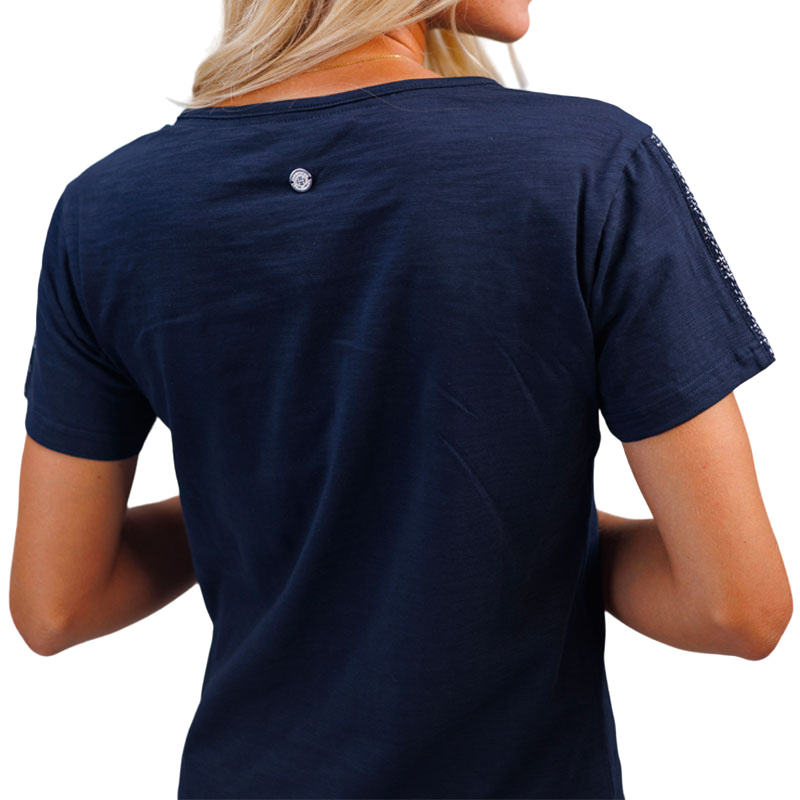 Harcour - Women's short-sleeved T-shirt Tuscany navy