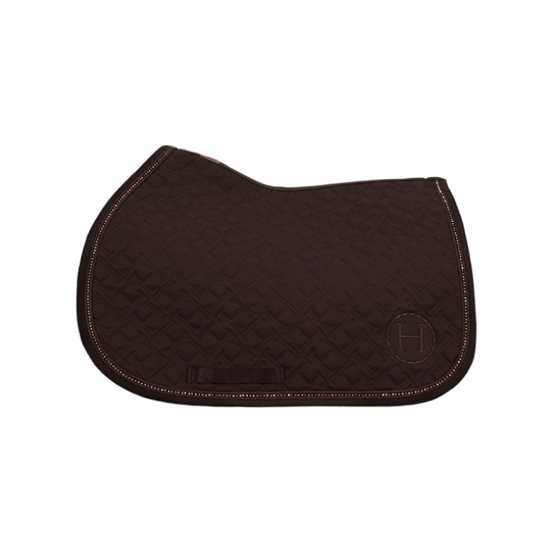 Harcour - Tapis de selle Saphir marron foncé