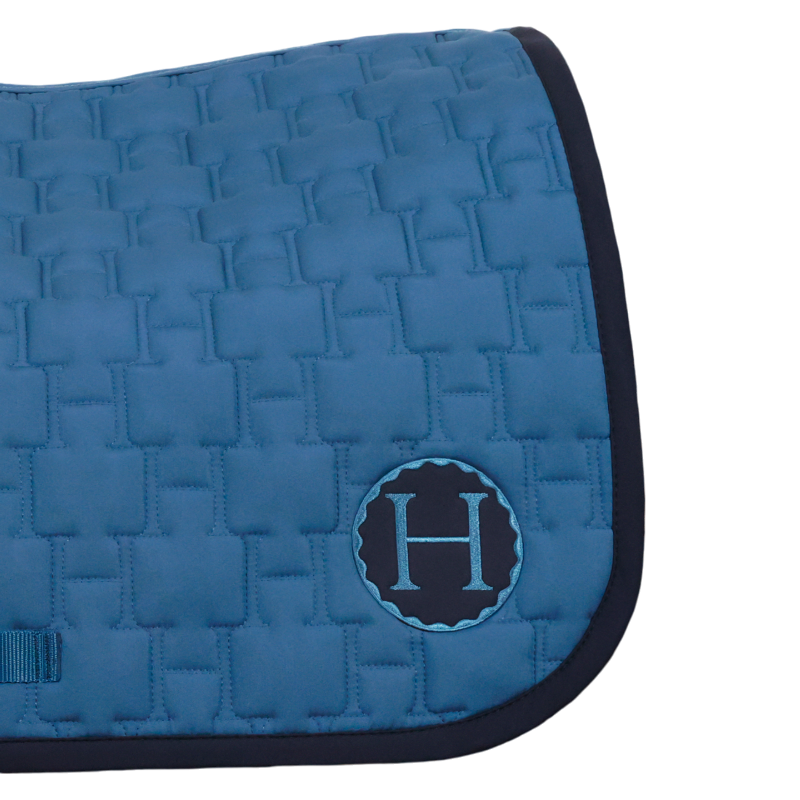 Harcour - Tapis de selle Salva blue steel