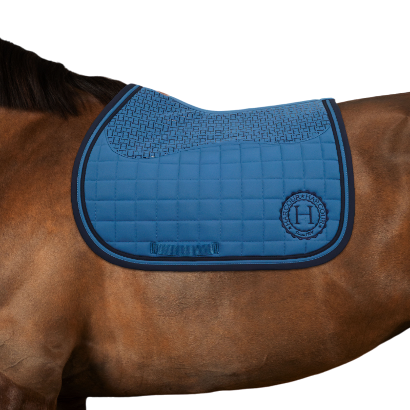 Harcour - Tapis de selle Sara blue steel