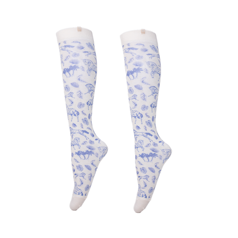 Harcour - Chaussettes d'équitation Sorel jouy/ bleu électrique/ marine (x3) | - Ohlala