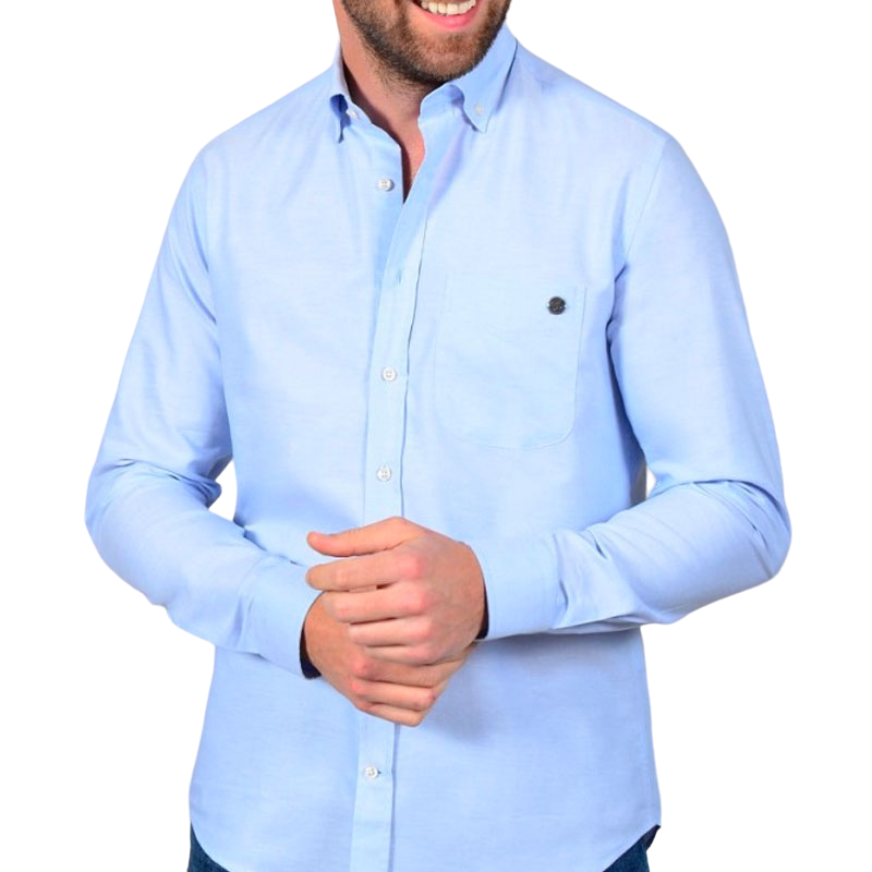 Harcour - Shyry Blue katoenen shirt