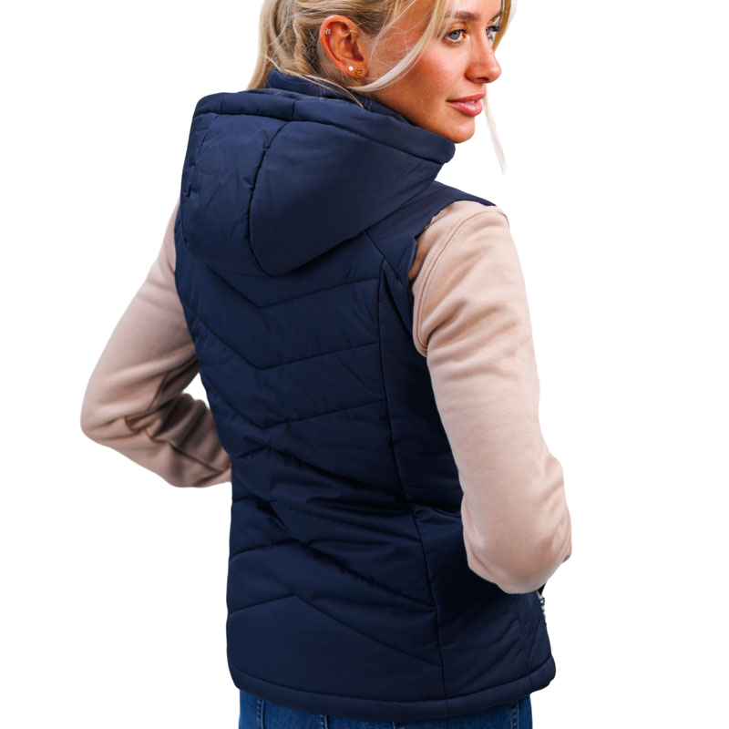 Harcour - Best of navy women's sleeveless down jacket